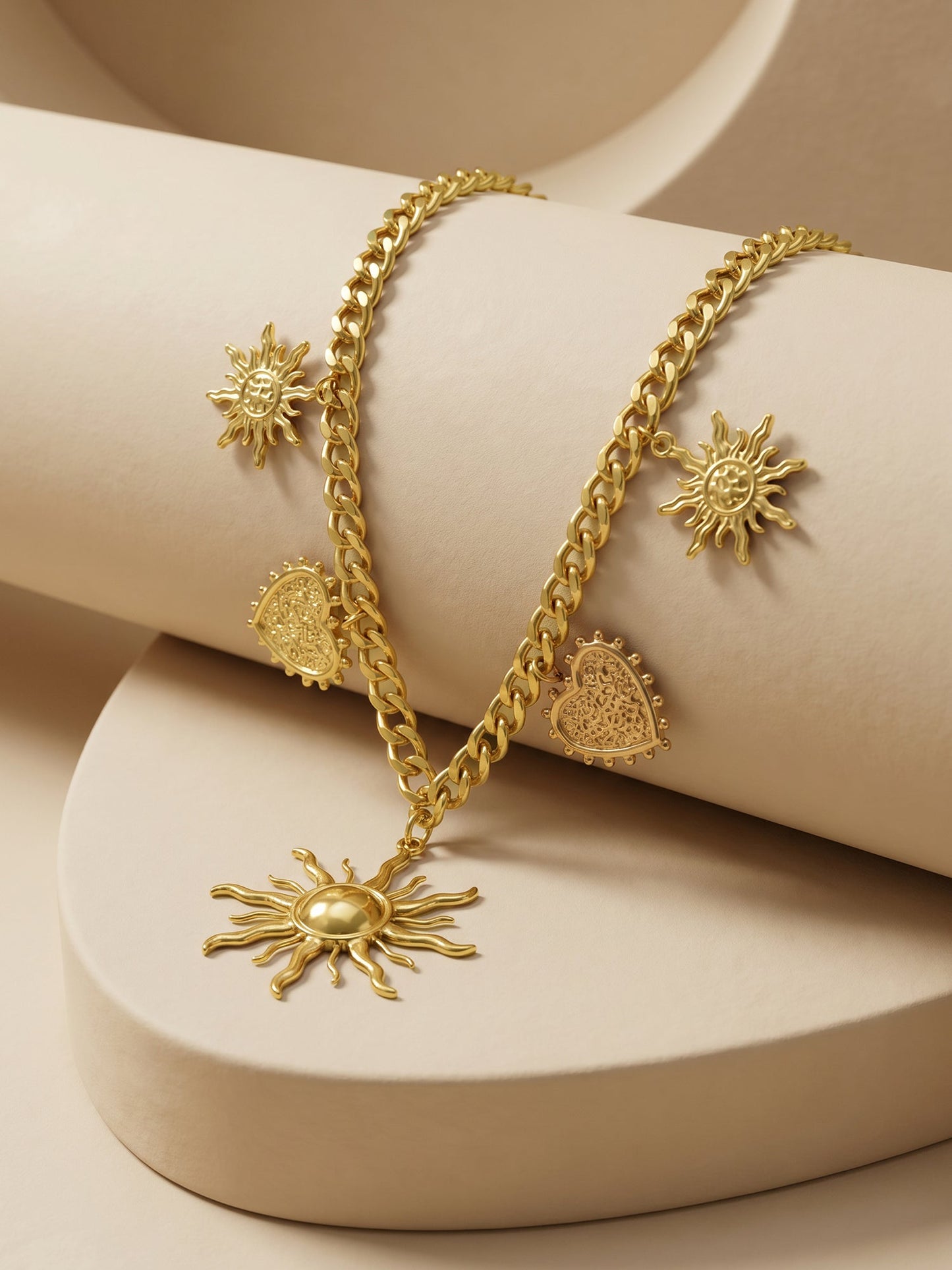 OnnMe by GIVA Written In Stars Gold Plated Necklace