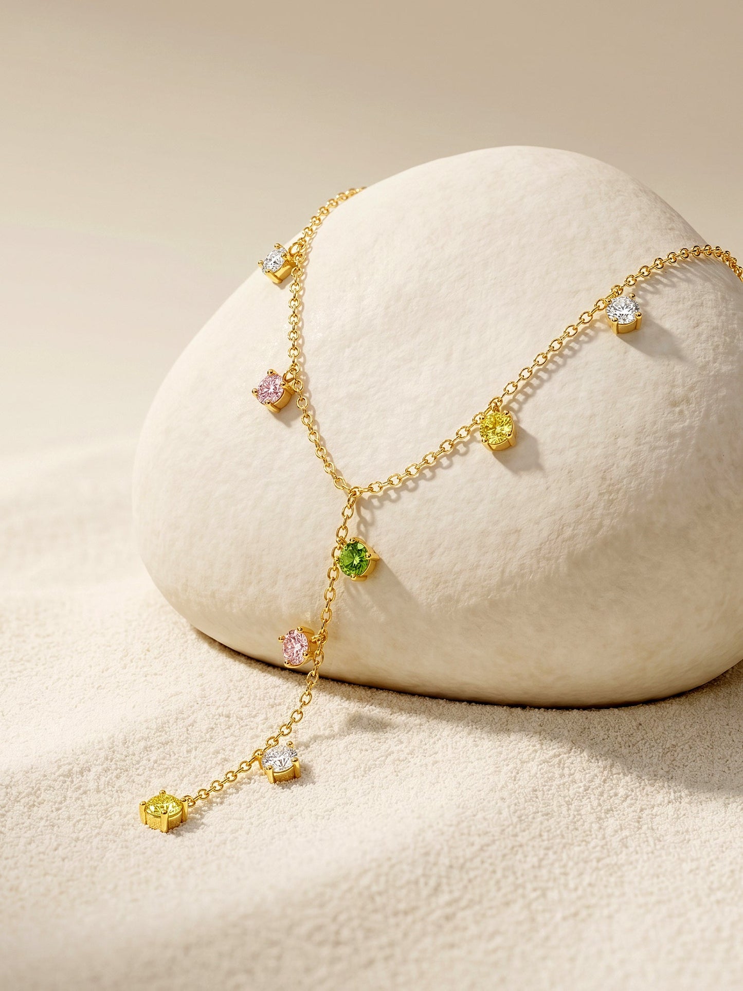 OnnMe by GIVA Glow Theory Gold Plated Lariate Necklace