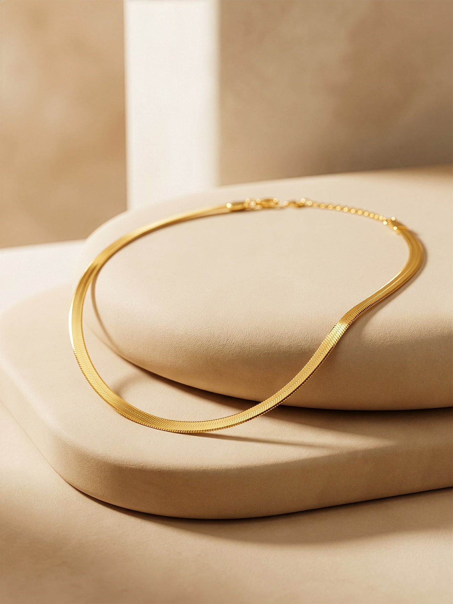 OnnMe by GIVA Curve Control Gold Plated Necklace