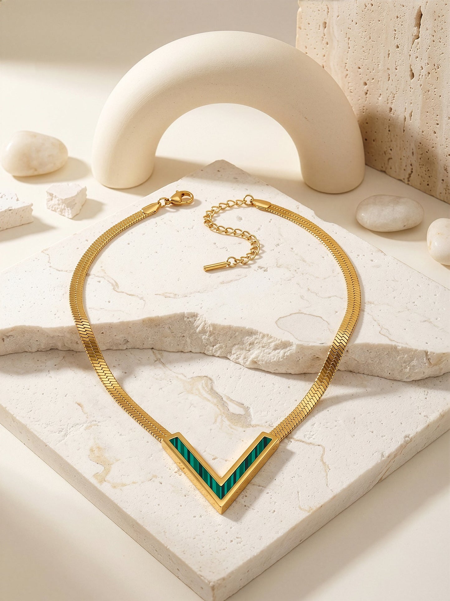 OnnMe by GIVA Sharp Babe Gold Plated Necklace