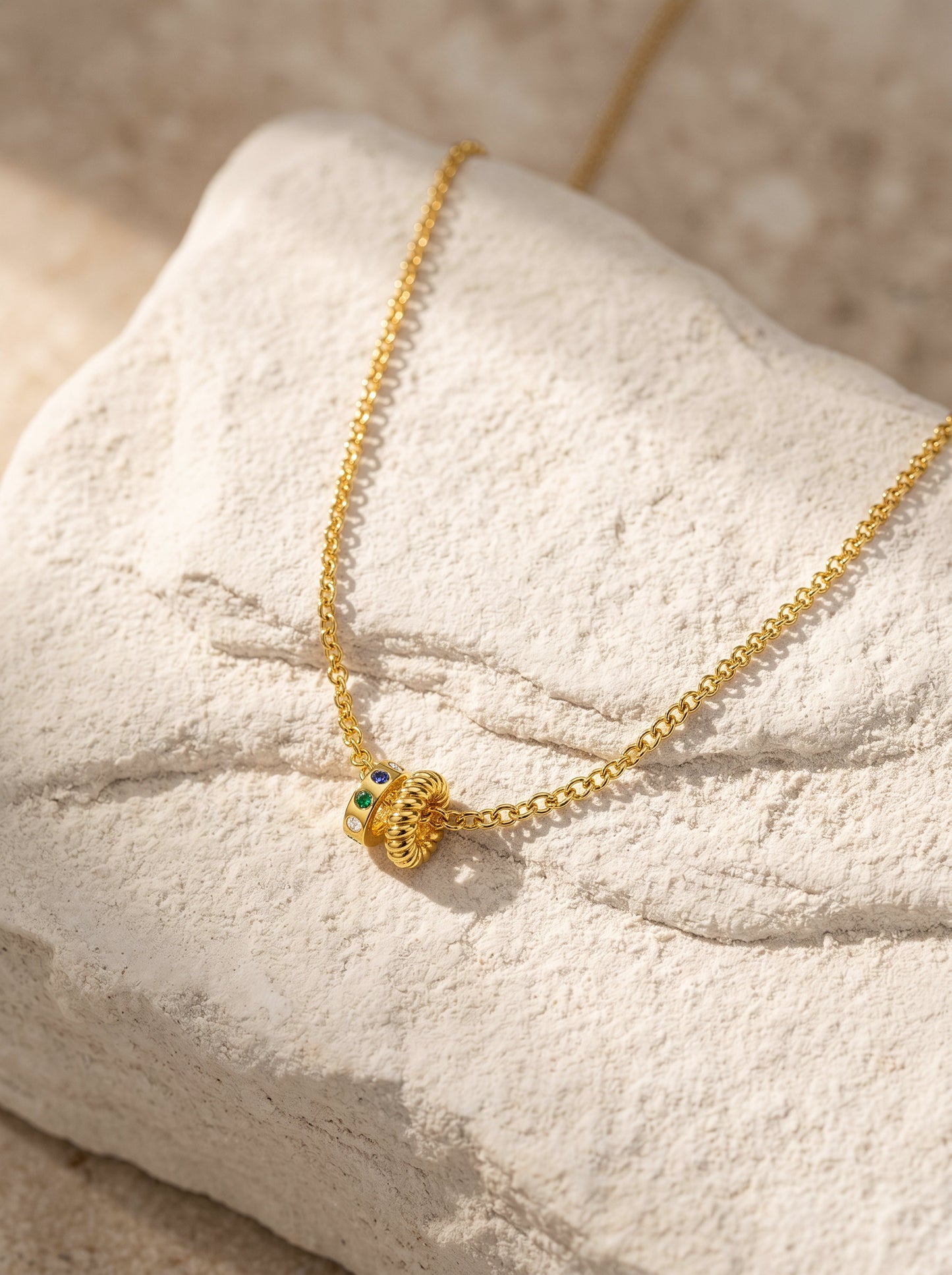 OnnMe by GIVA Linear Drop Gold Plated Necklace
