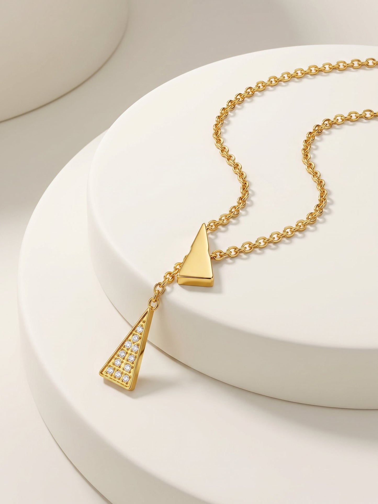 OnnMe by GIVA Drop Theory Gold Plated Lariat Necklace