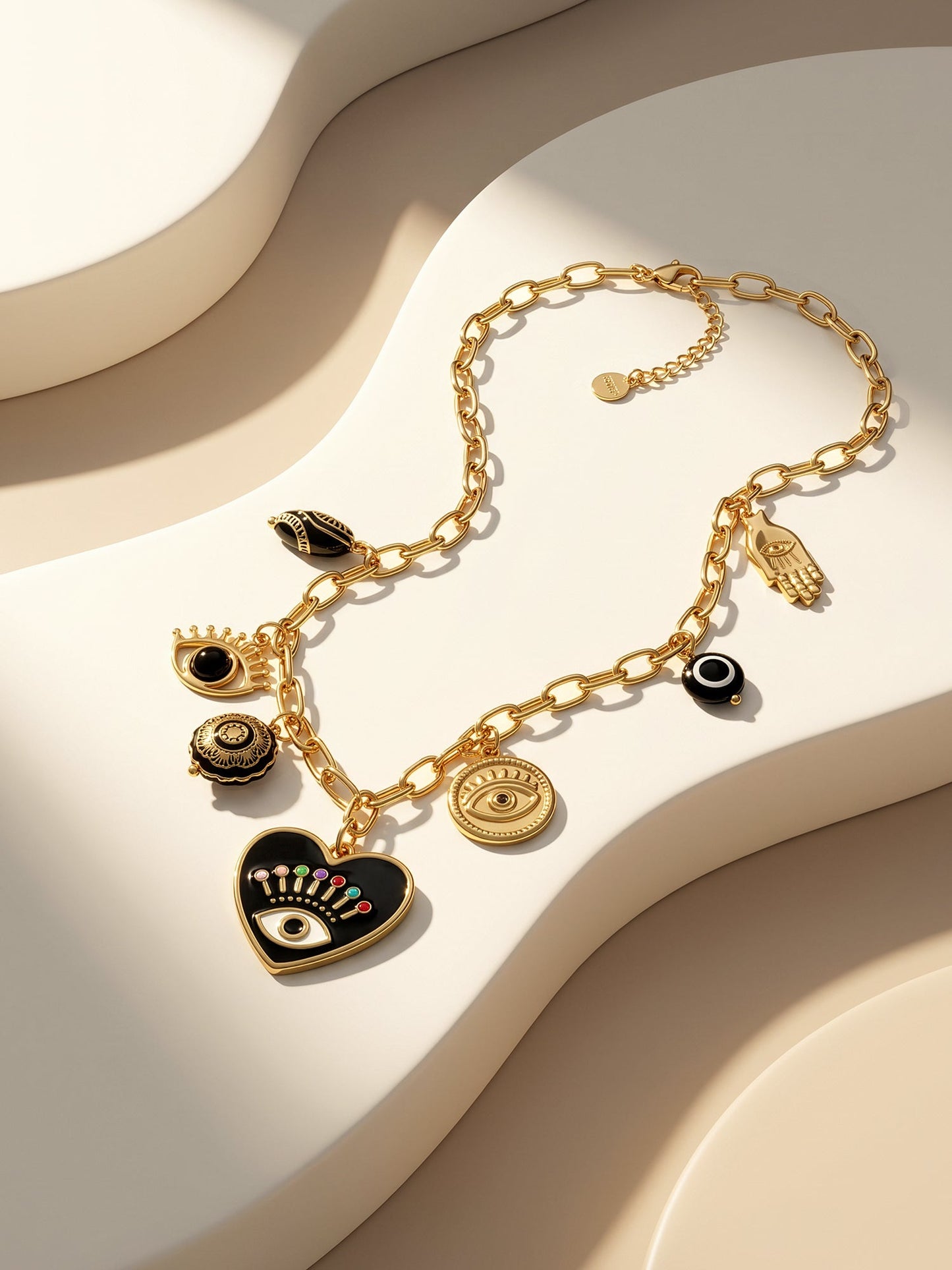 OnnMe by GIVA Mystic Signal Gold Plated Charm Necklace