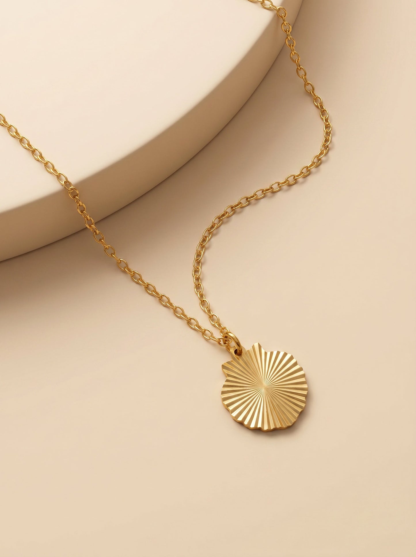 OnnMe by GIVA Solar Drop Gold Plated Necklace