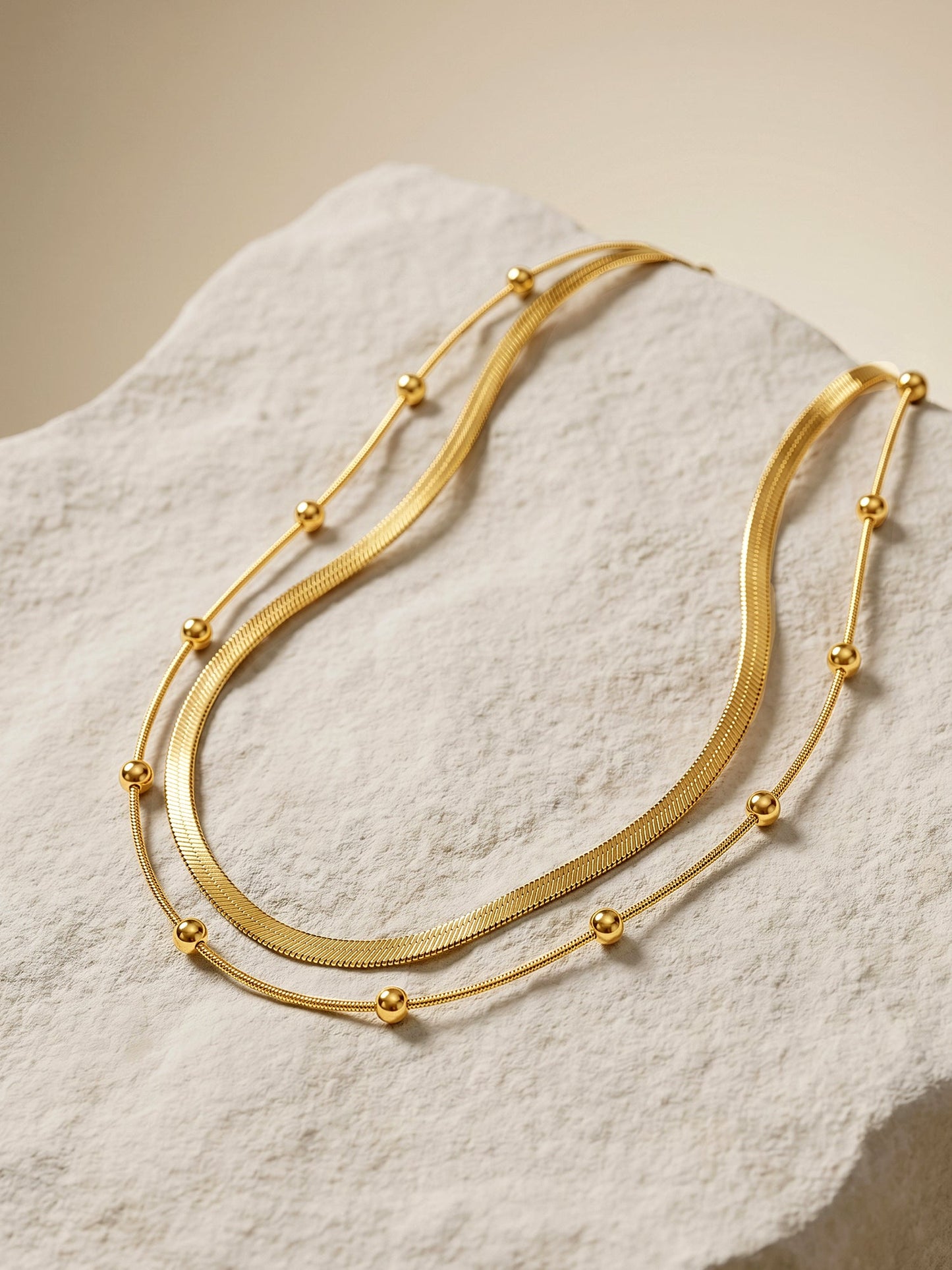 OnnMe by GIVA Main Character Gold Plated Layered Necklace