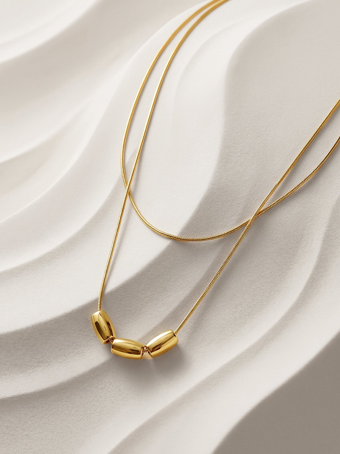 OnnMe by GIVA Bare Glow Gold Plated Layered Necklace