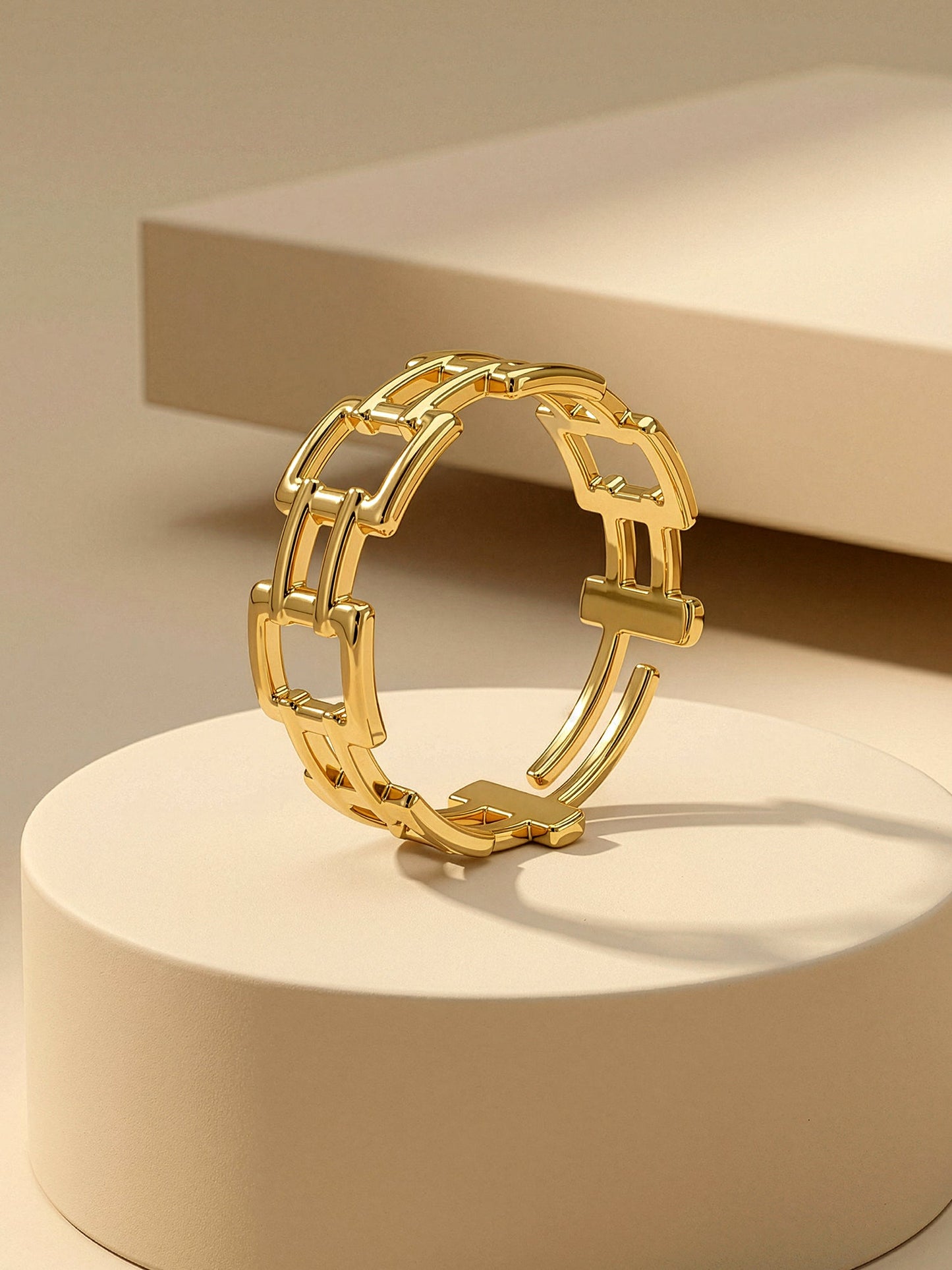 OnnMe by GIVA Core Gold Plated Ring (Size 18)