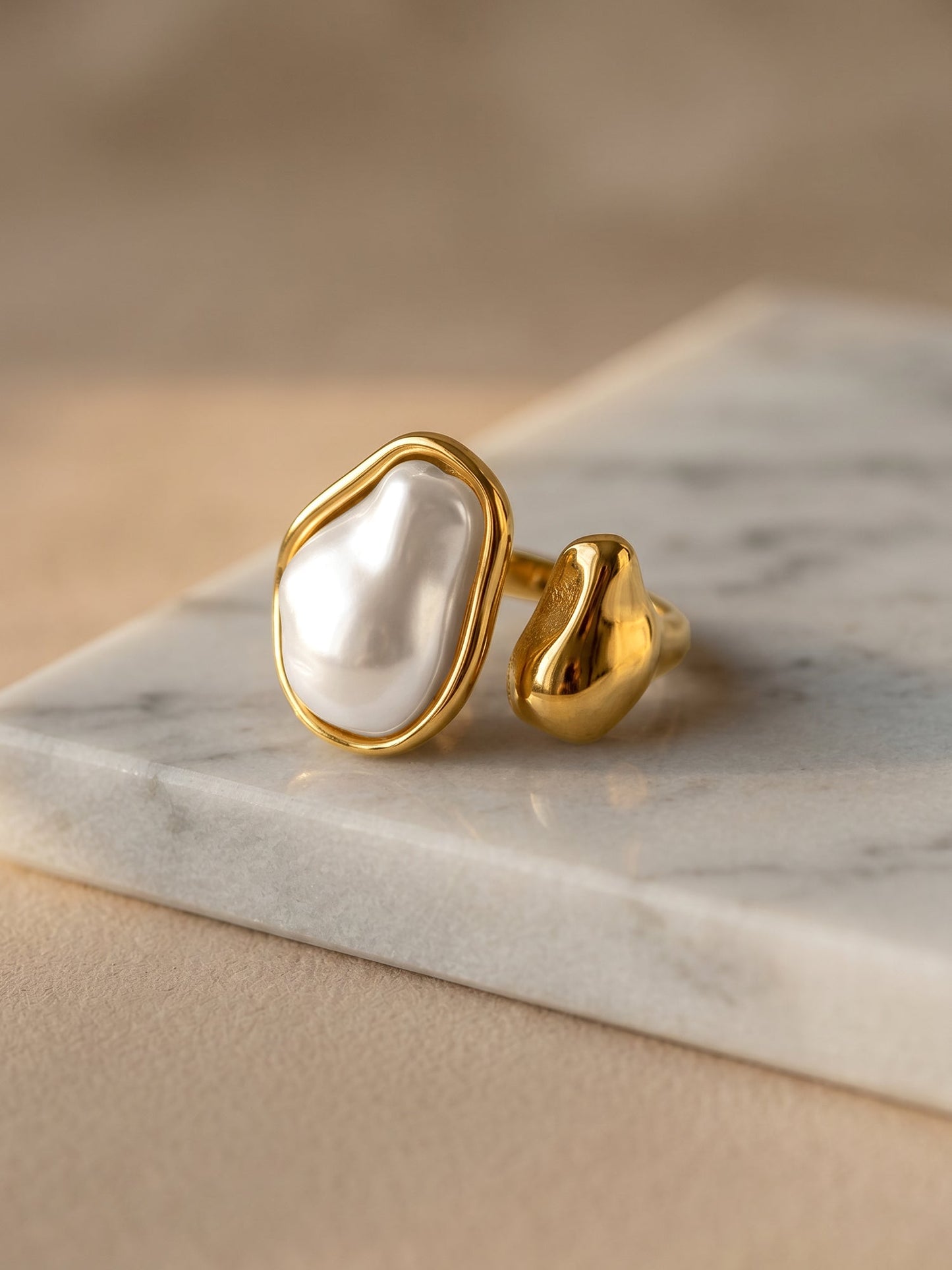 OnnMe by GIVA Pretty Wild Gold Plated Ring (Size 15)