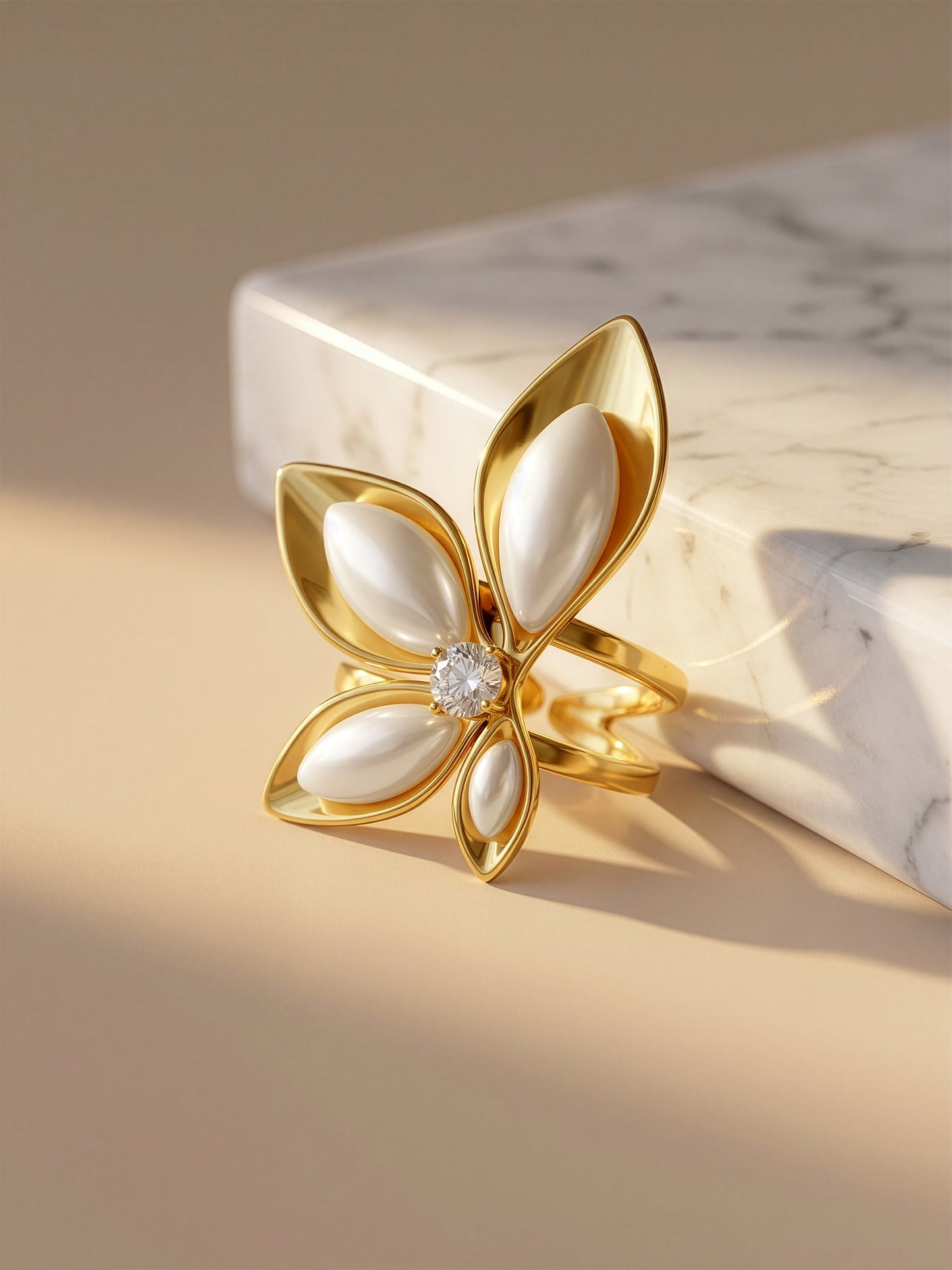 OnnMe by GIVA Bloom Baby Gold Plated Ring (Size 15)