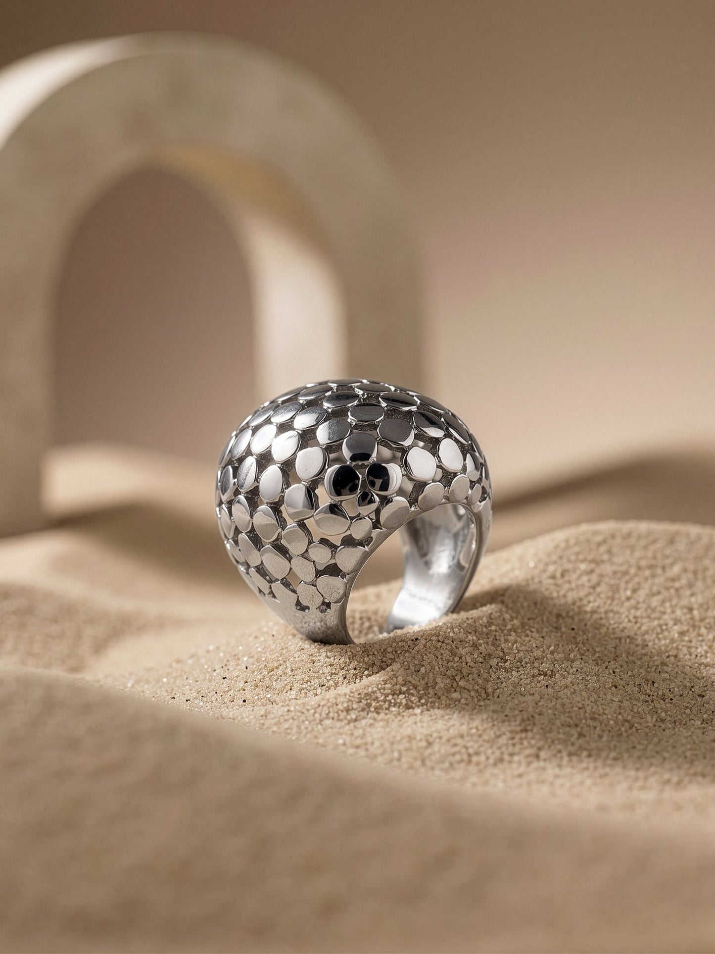 OnnMe by GIVA Barely There Rhodium Plated Ring (Size 14)