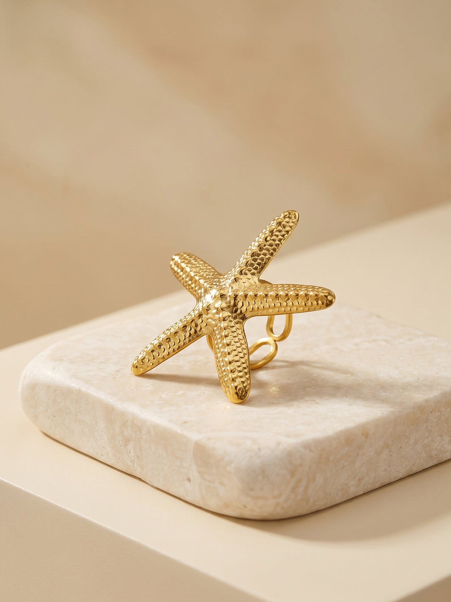 OnnMe by GIVA Sea You Soon Gold Plated Ring (Size 12)