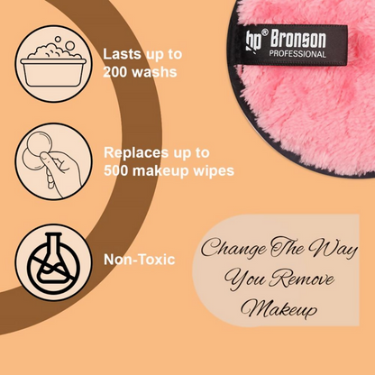 Bronson Professional Reusable Makeup Remover Cleansing Pad