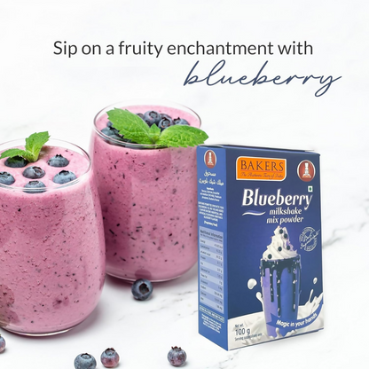 BAKERS Milk Shake Mix Combo - Rose, Vanilla, Strawberry & Blueberry