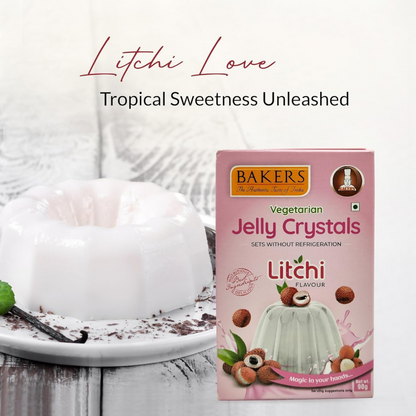 BAKERS Jelly Crystal Set of 4 - Mango, Pineapple, Litchi & Orange