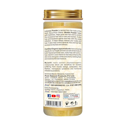 byPureNaturals Organic Mulethi Licorice Powder