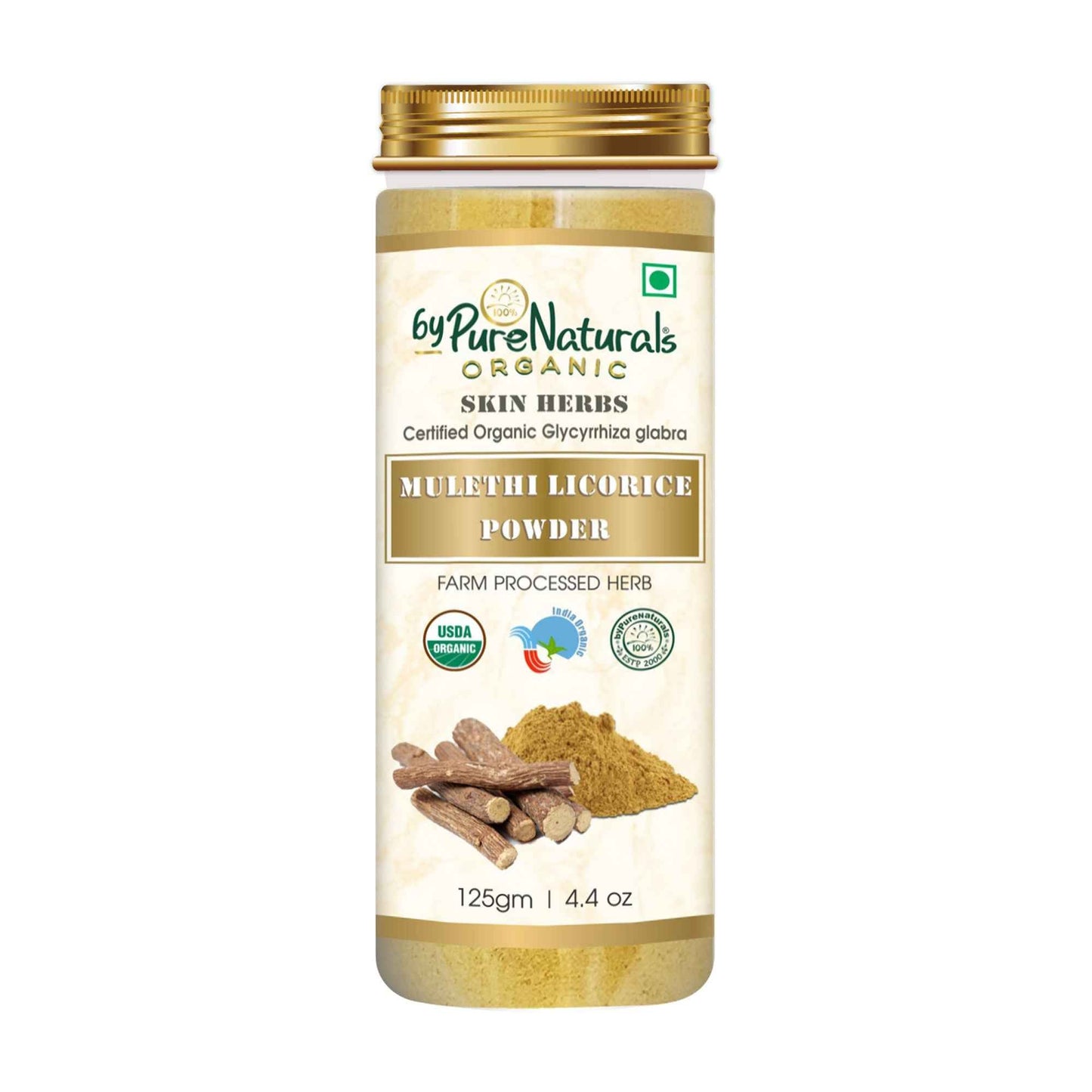 byPureNaturals Organic Mulethi Licorice Powder