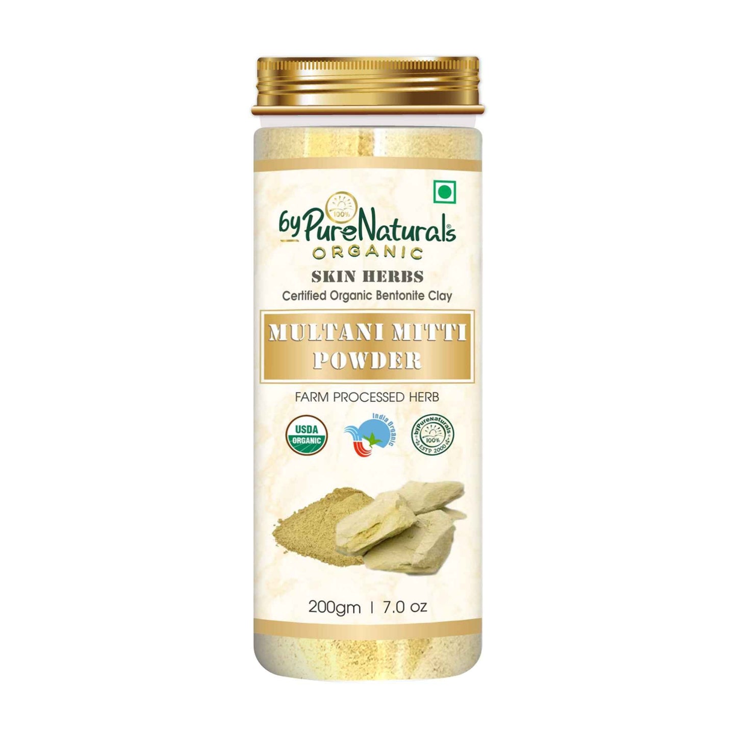 byPureNaturals Organic Multani Mitti Powder