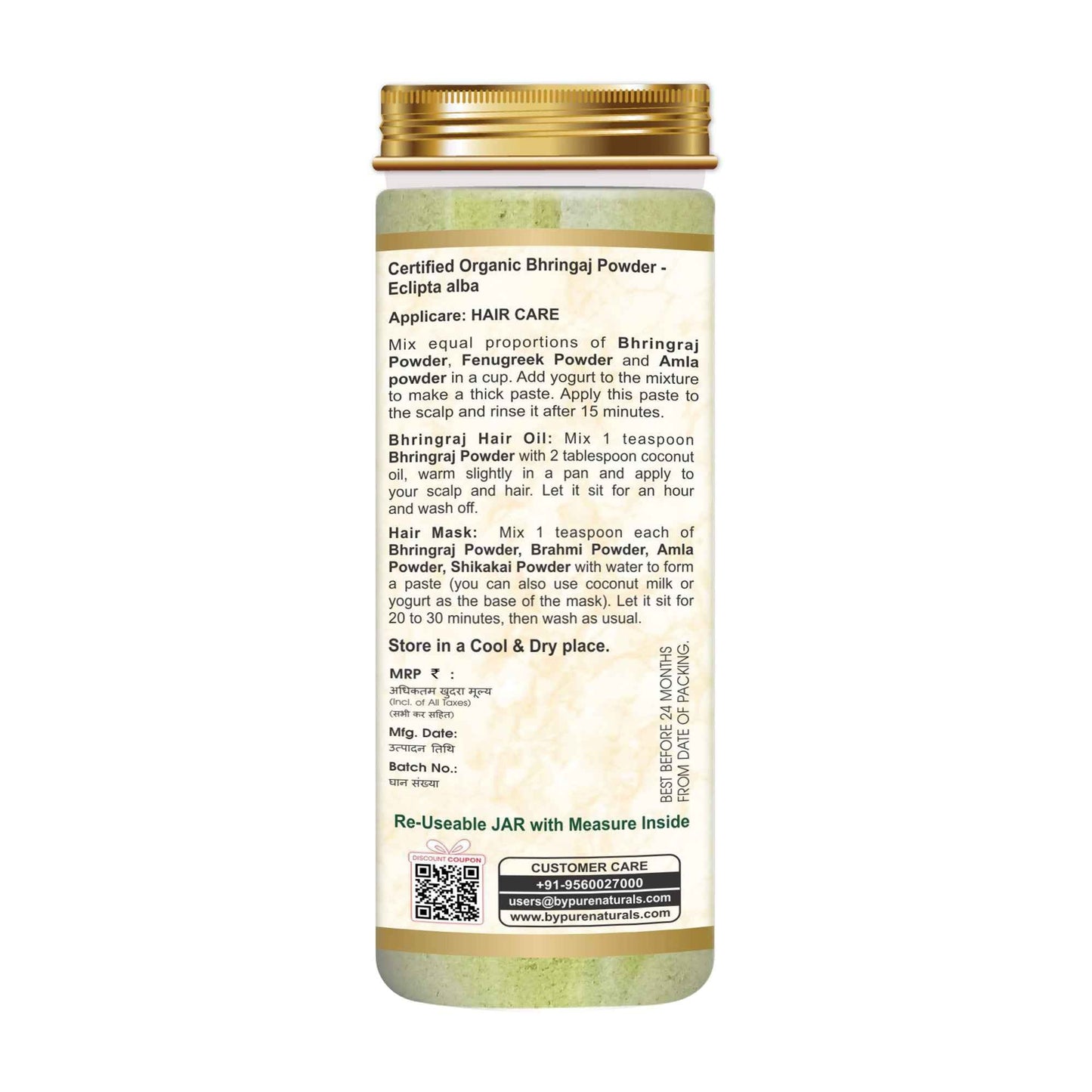 byPureNaturals Organic Bhringraj Powder