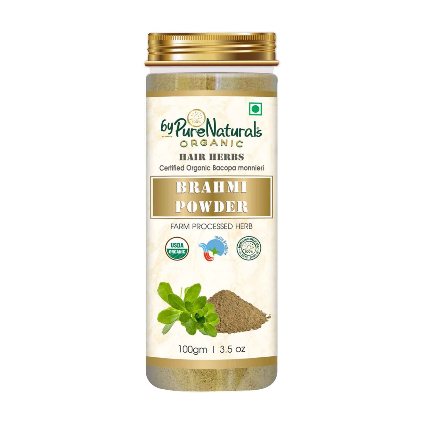 byPureNaturals Organic Brahmi Powder