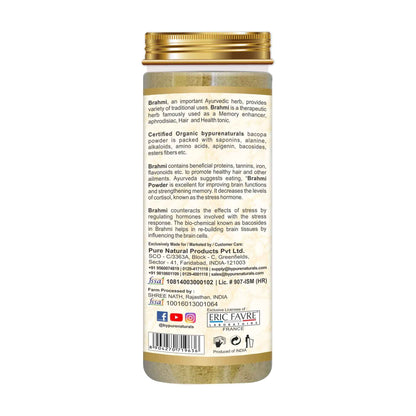 byPureNaturals Organic Brahmi Powder