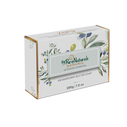 byPureNaturals Organic Shea Butter Activated Charcoal Soap