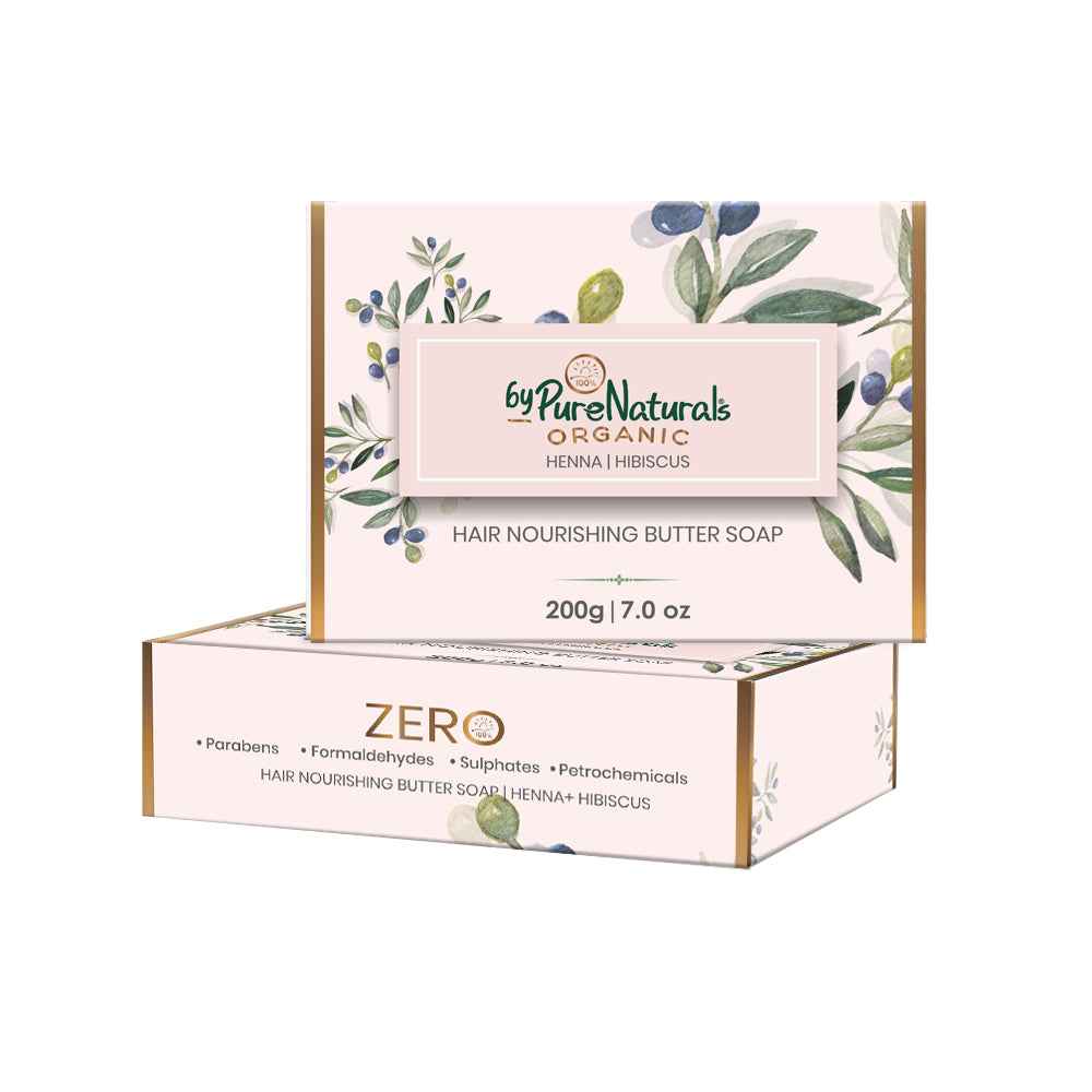 byPureNaturals Organic Shea Butter Henna & Hibiscus Soap