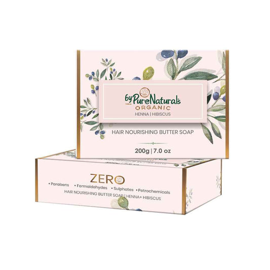 byPureNaturals Organic Shea Butter Henna & Hibiscus Soap