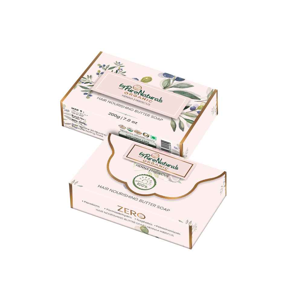 byPureNaturals Organic Shea Butter Henna & Hibiscus Soap