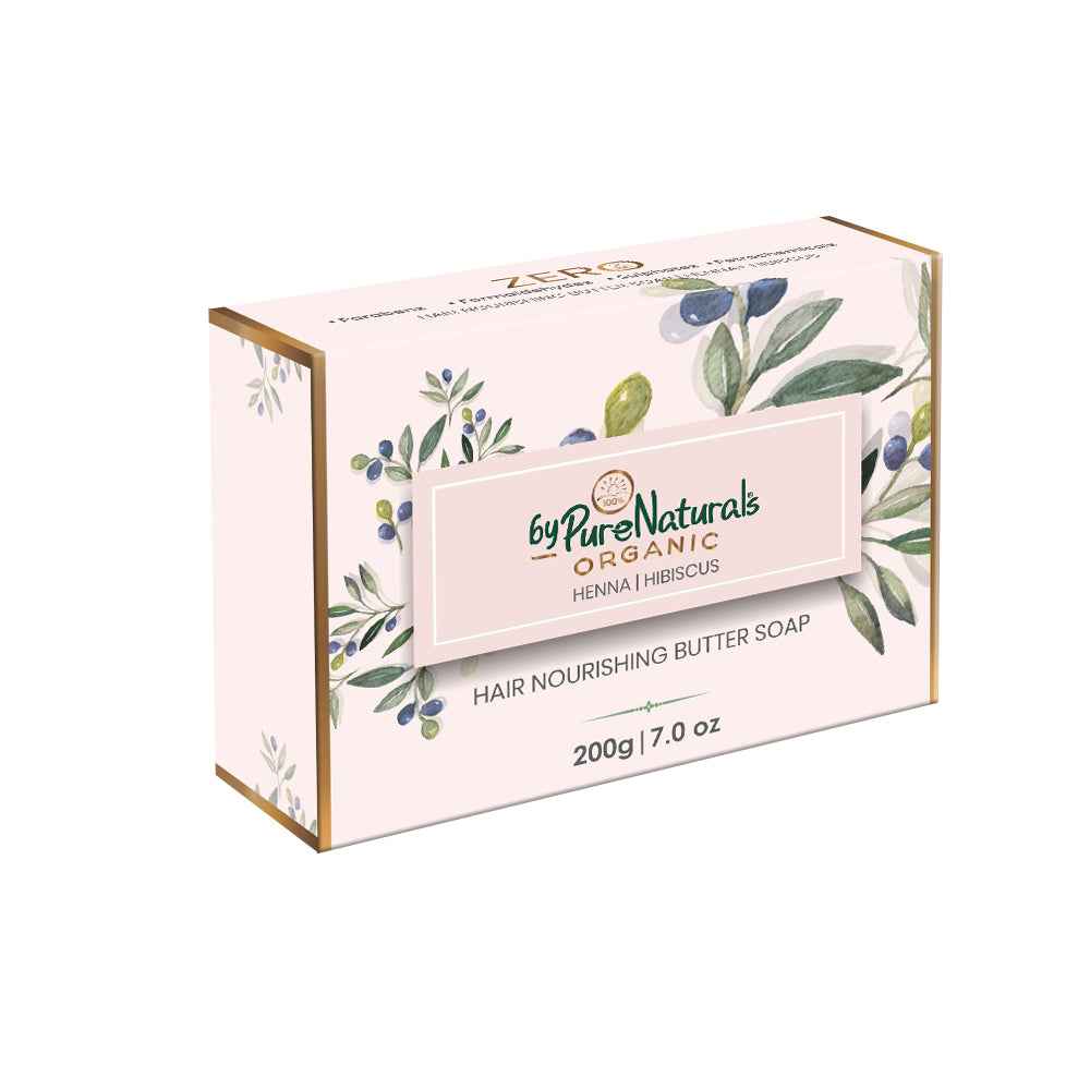 byPureNaturals Organic Shea Butter Henna & Hibiscus Soap