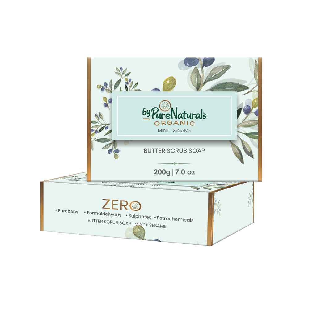 byPureNaturals Organic Shea Butter Mint & Sesame Soap