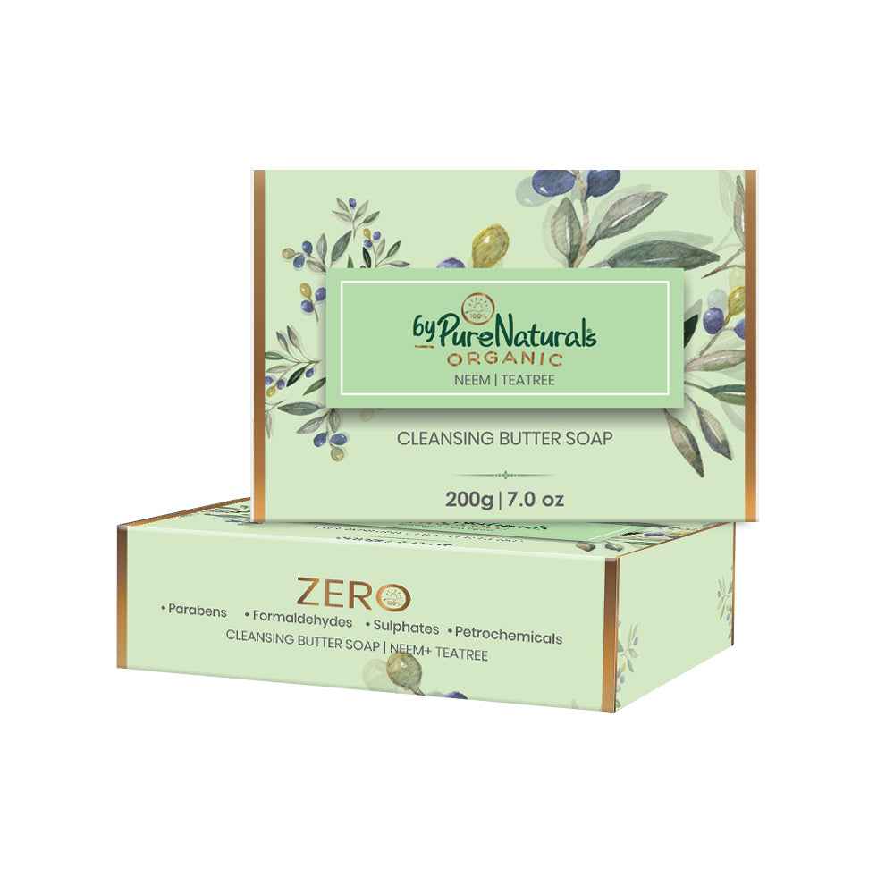 byPureNaturals Organic Shea Butter Neem & Tea Tree Soap