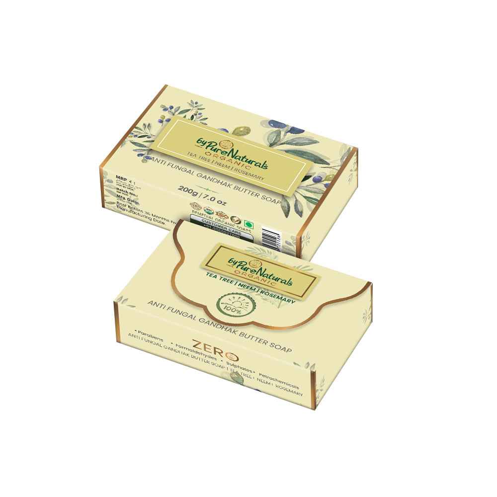 byPureNaturals Organic Shea Butter Neem Tea Tree & Rosemary Soap