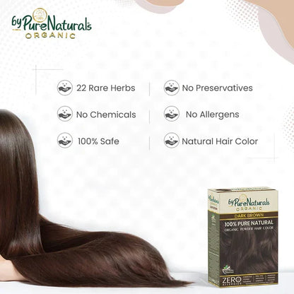 byPureNaturals Organic Pure Natural Powder Hair Colour - 2N Soft Black