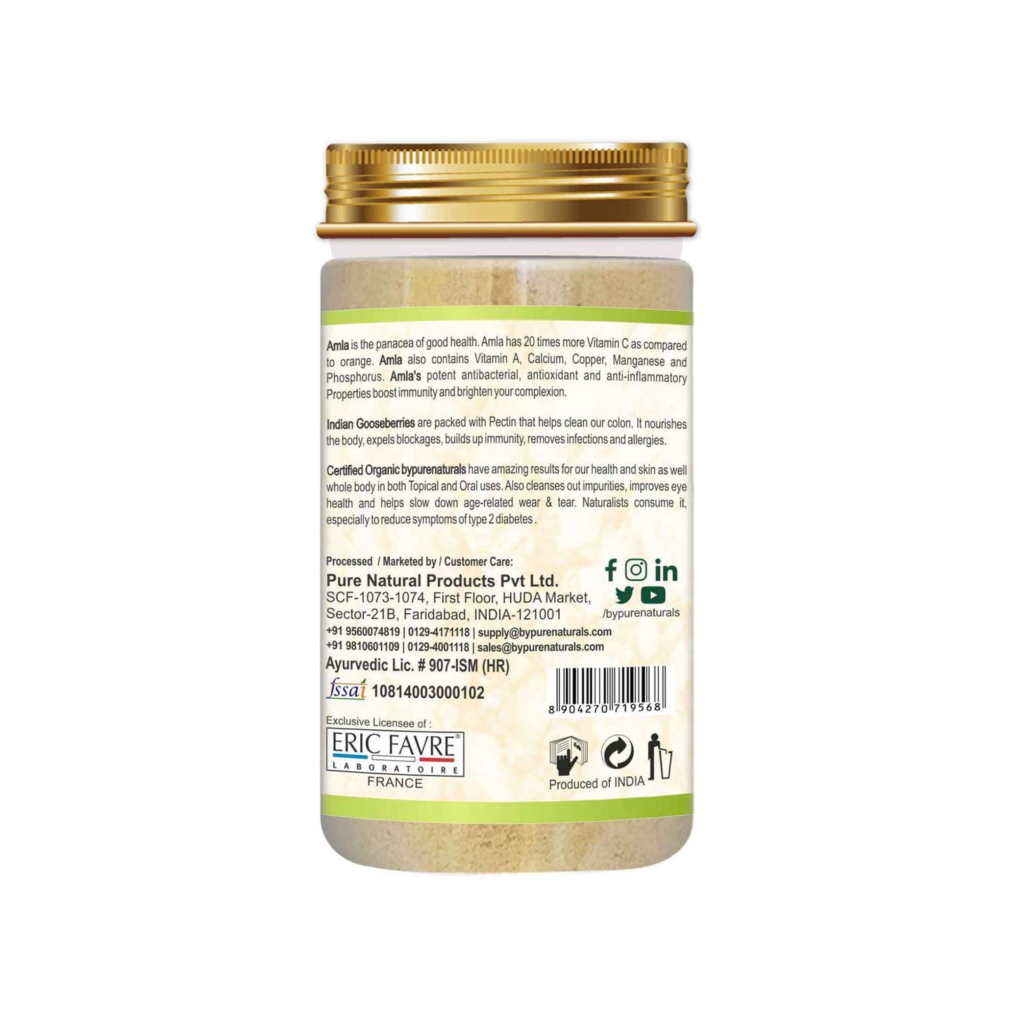 byPureNaturals Organic Amla Powder