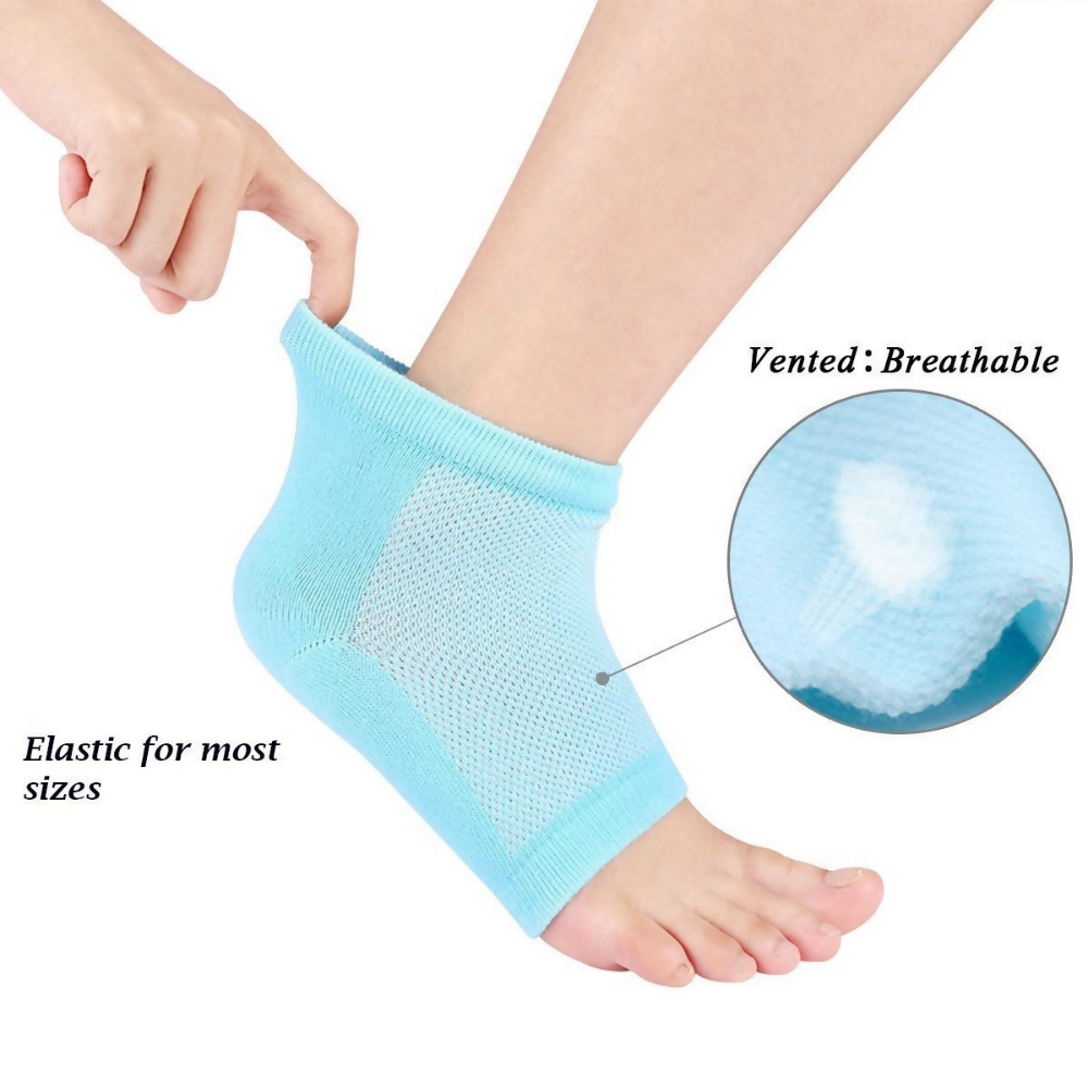 Bronson Professional Gel Heel Socks For Dry Hard Crack Heel