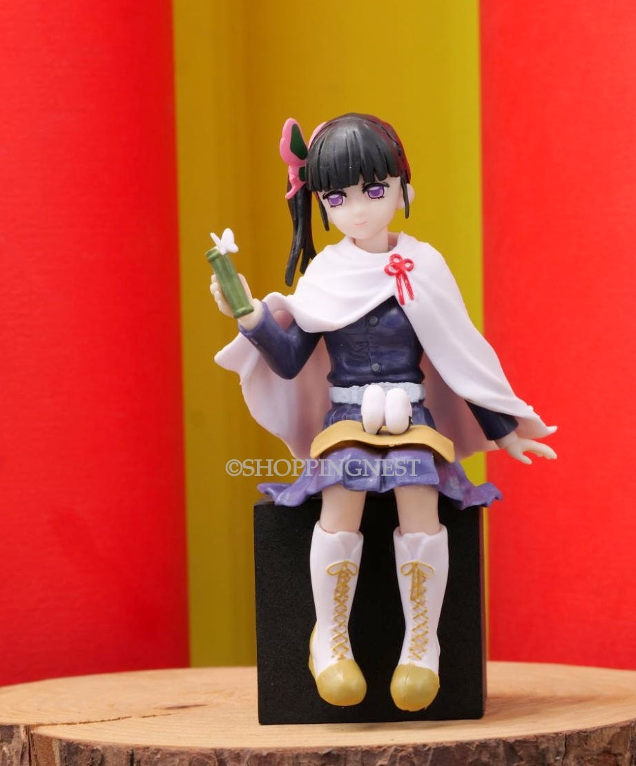 Demon Slayer Kanao Tsuyuri Perching Sitting Eating Action Figure | 13.5 CM |