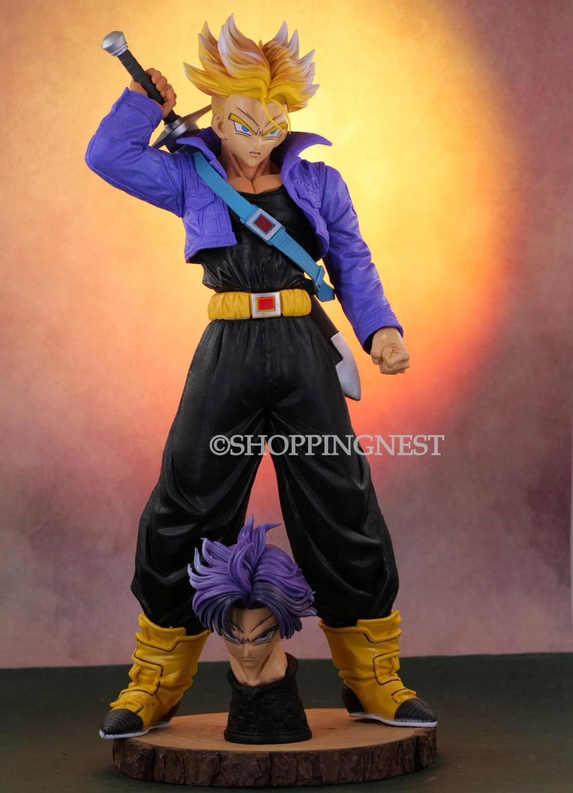 DBZ Trunks Changeable Heads Action Figure | 43 CM |