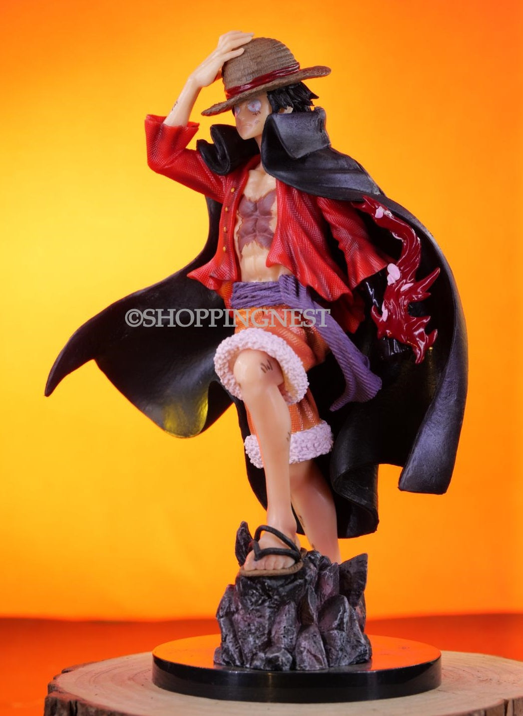 One Piece Monkey D Luffy with Straw Hat Action Figure | 25 Cms |