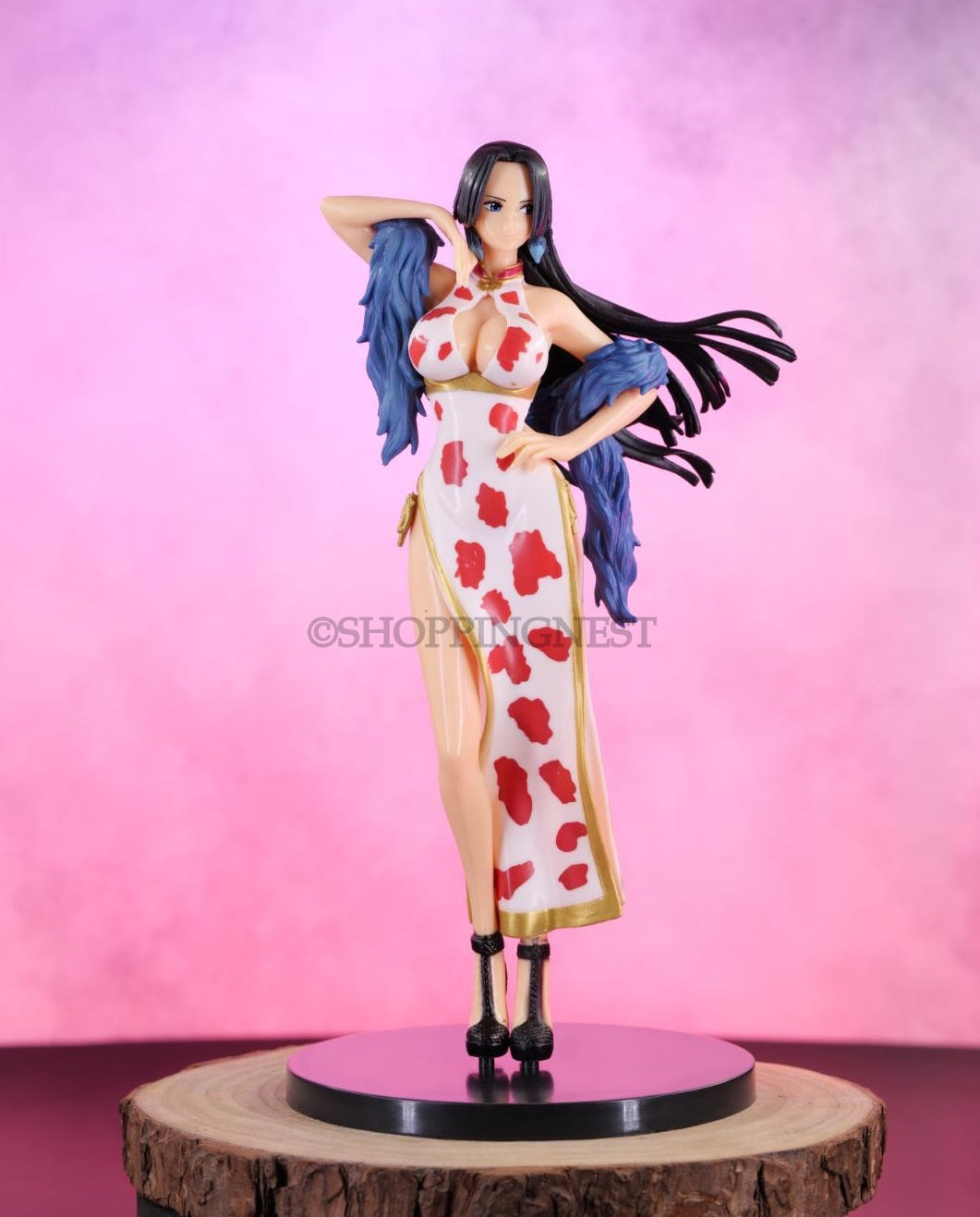 One Piece Boa Hancock White Red Dress Figure weeb collectible | 25 CM |