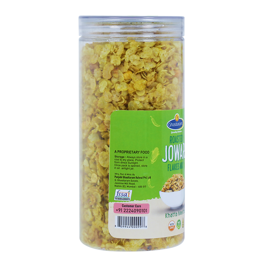 Punjabi Ghasitaram Halwai Jowar Flakes Mix Khatta Meetha