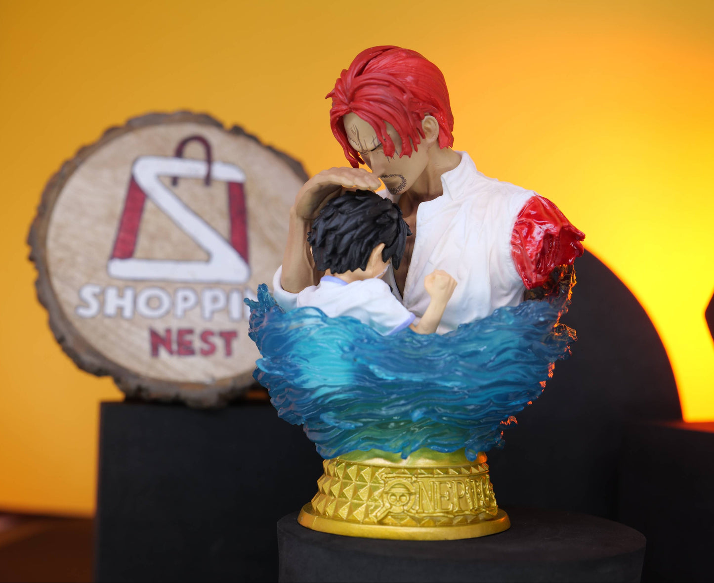 One Piece Luffy and Shanks Iconic Scene Burst Figure Version |PVC| – 13 CM