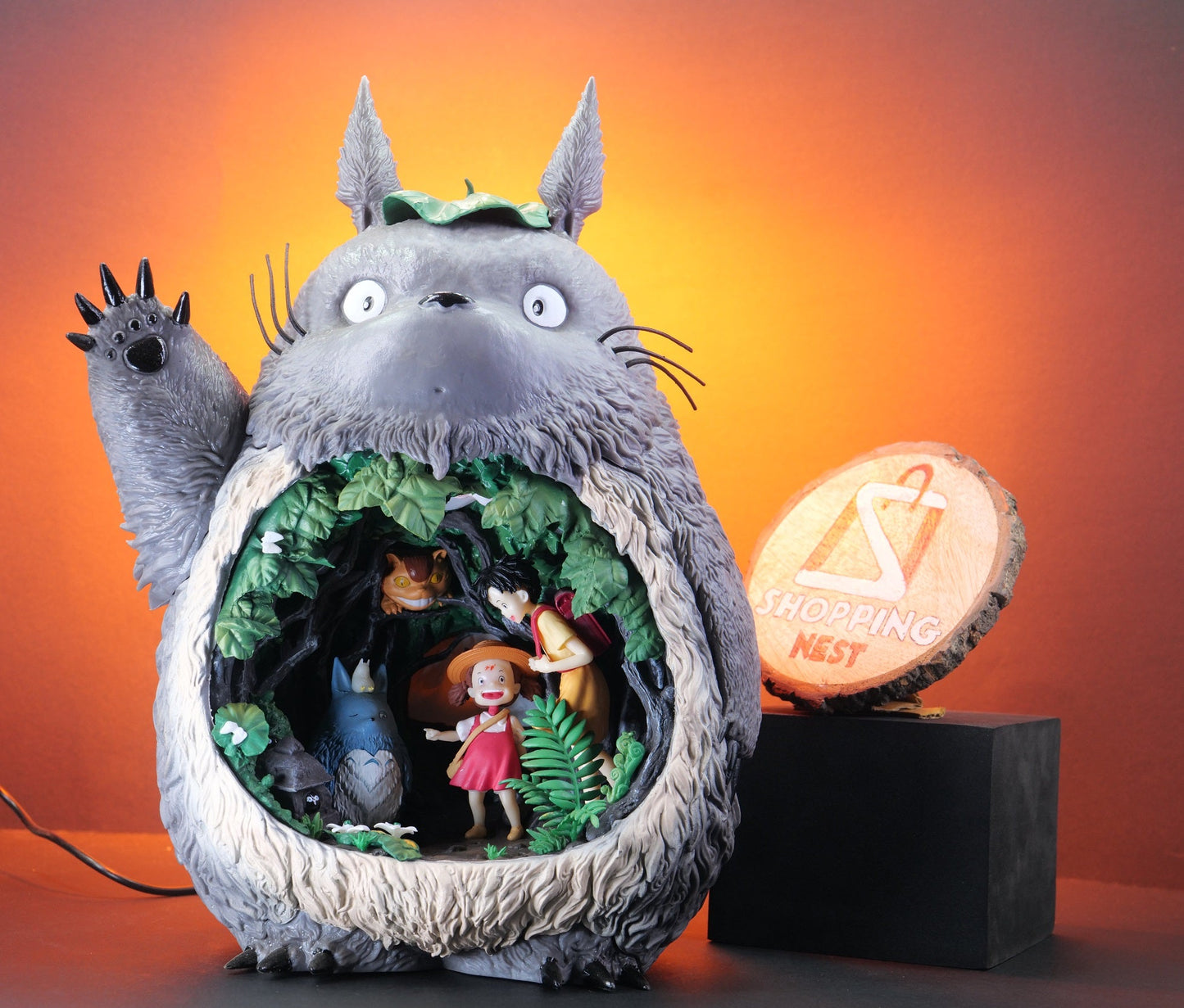 Studio Ghibli Totoro LED Figure Model (30 cm) |PVC| – Miyazaki Anime Collectible by ShoppingNest