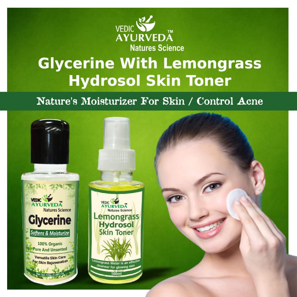 VedicAyurveda Glycerine With Lemongrass Hydrosol Skin Toner