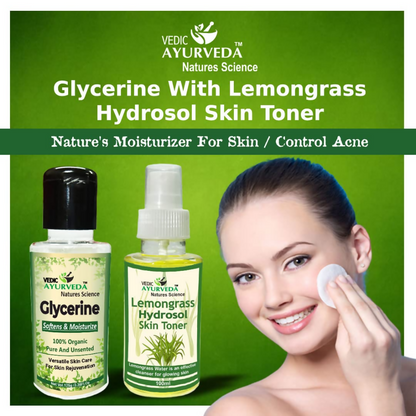 VedicAyurveda Glycerine With Lemongrass Hydrosol Skin Toner