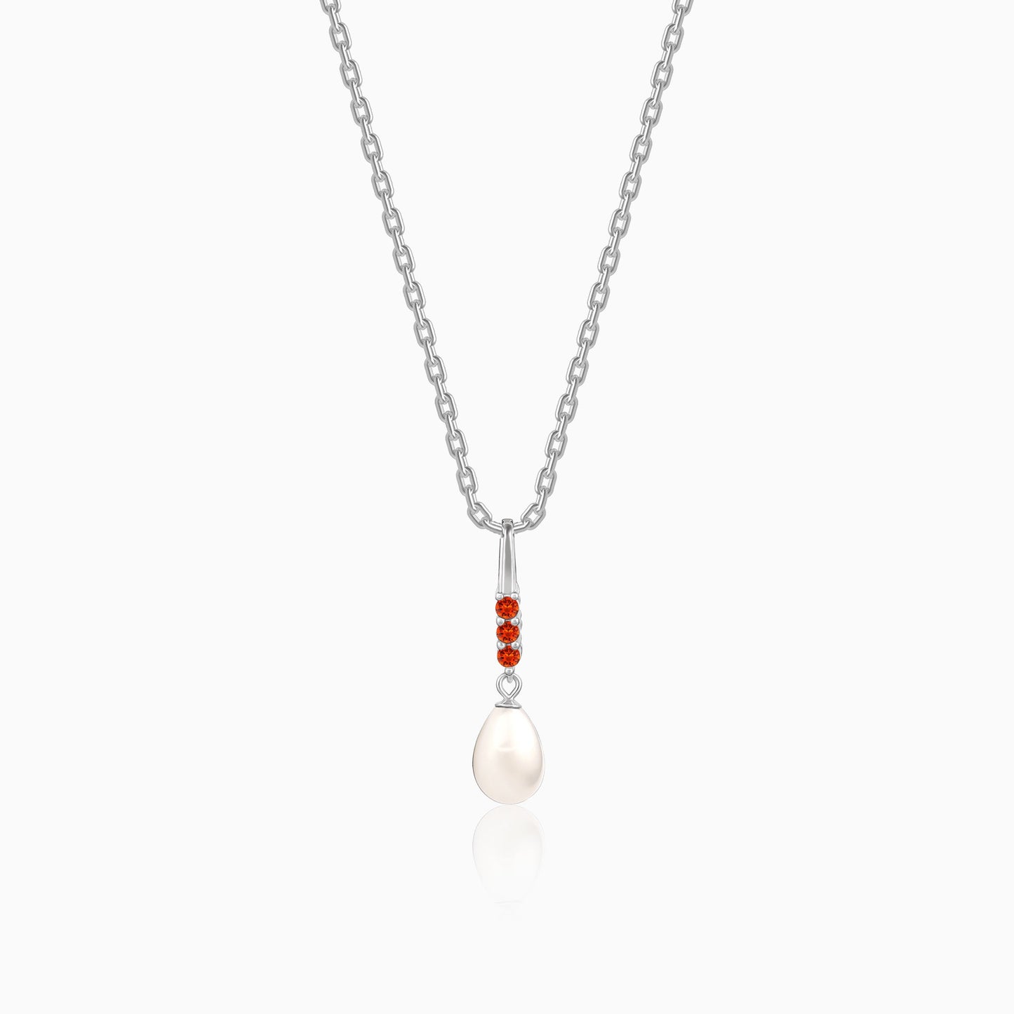 Silver Althea Pendant With Link Chain