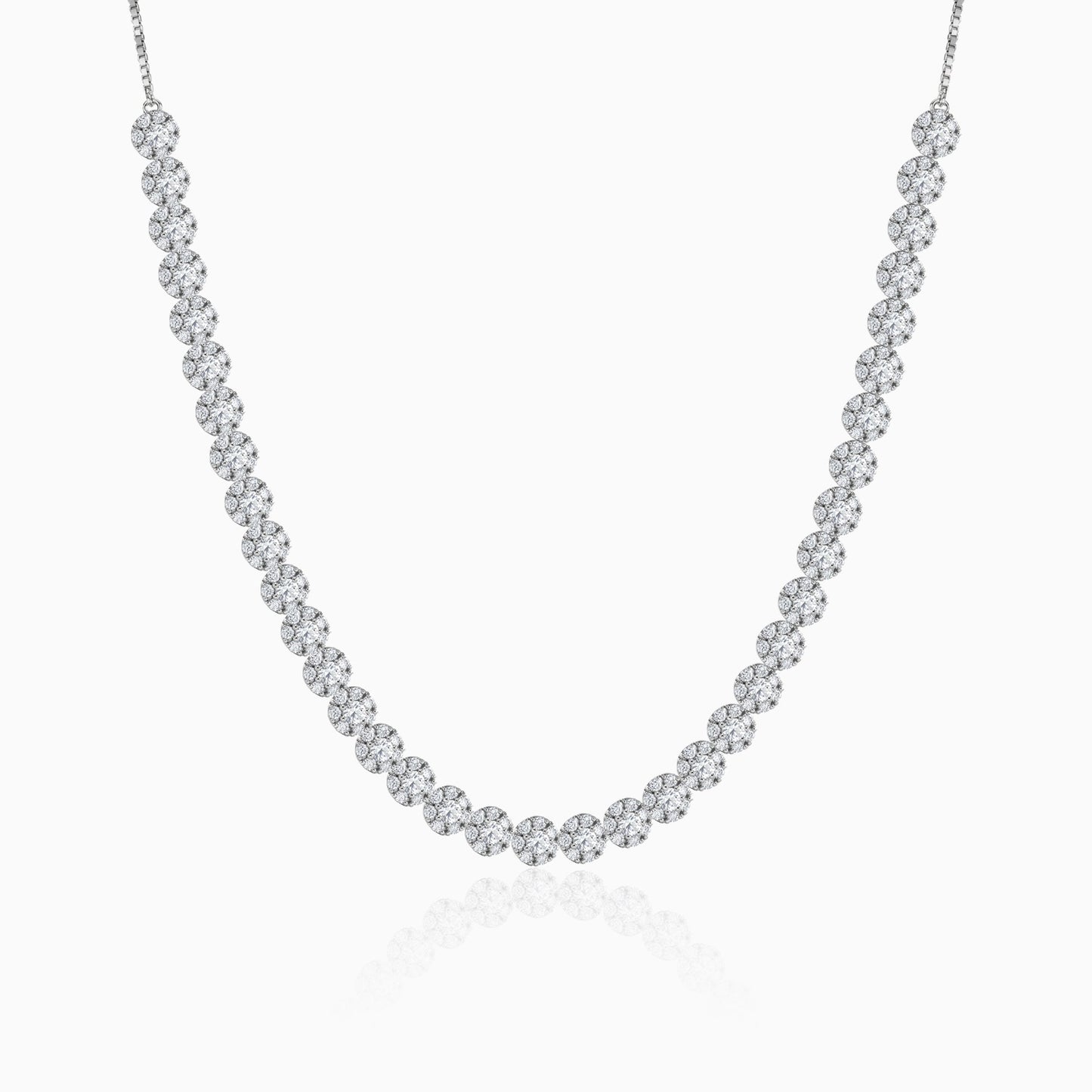 Rhodium Luminous Necklace