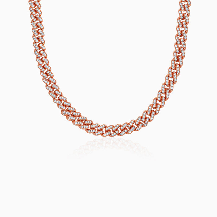 Rose Gold Cuban Chocker Necklace