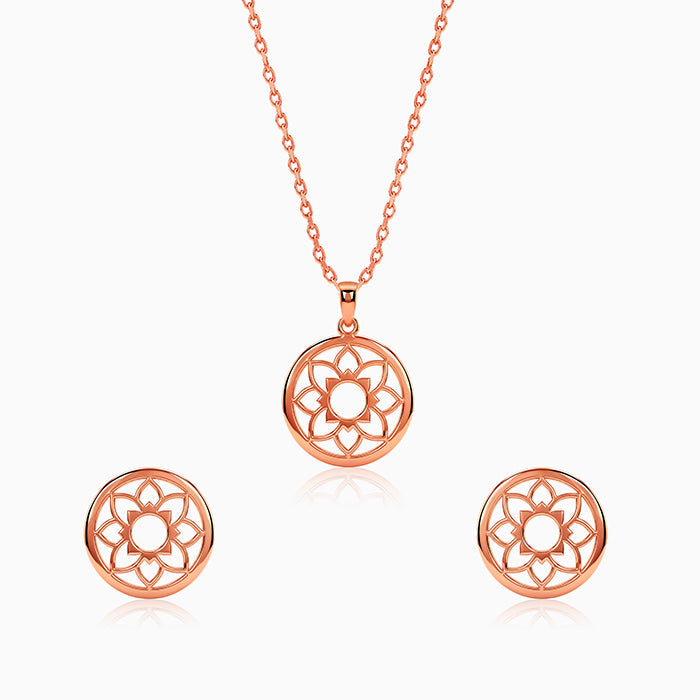 Rose Gold Sunpetal Filigree Set