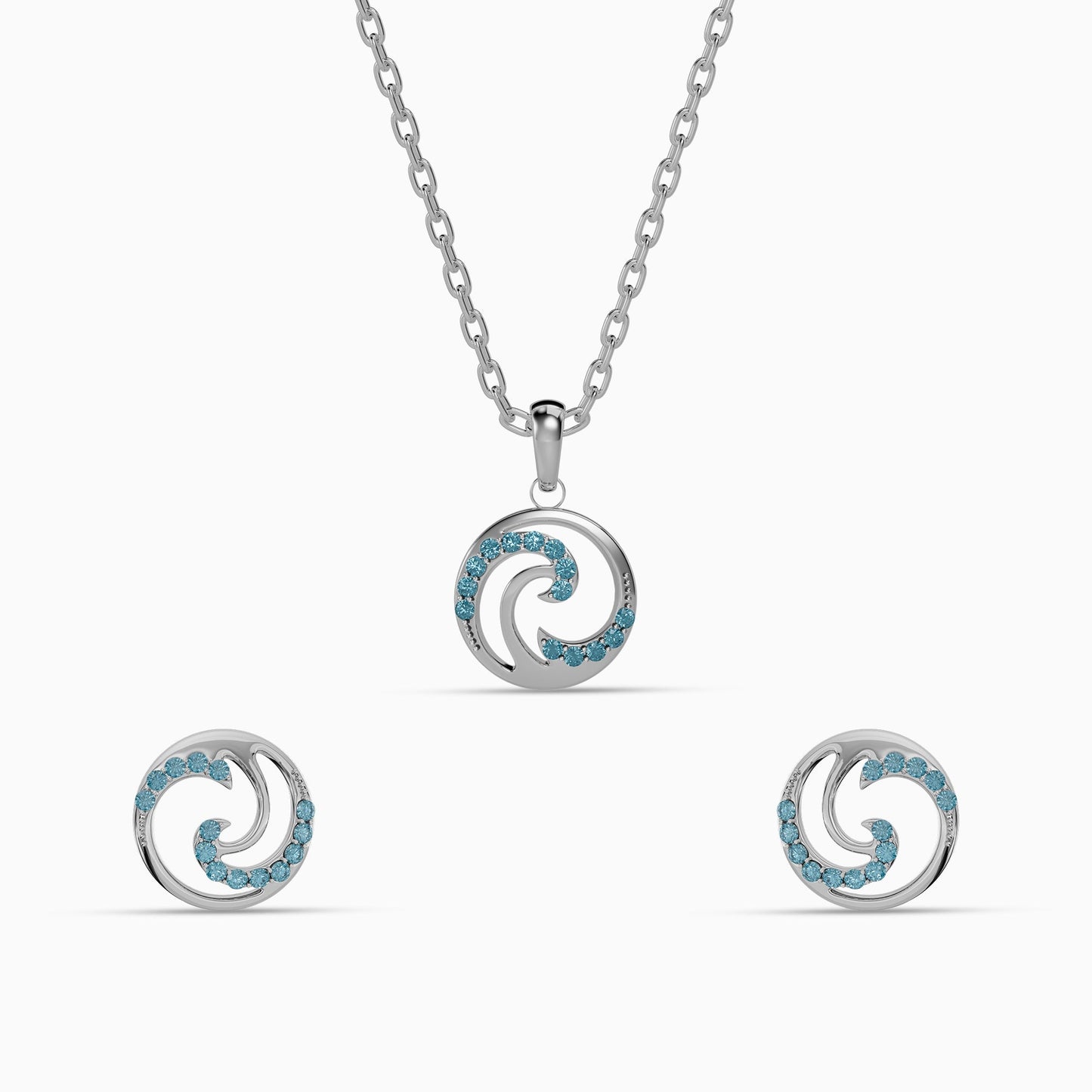 Silver Amphitrite Set of 2