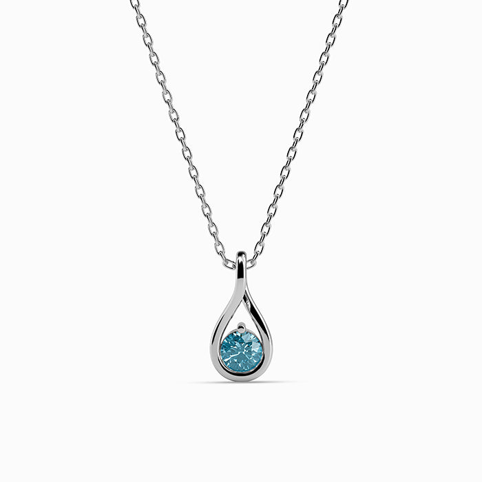 Silver Euanthe Pendant with Link Chain